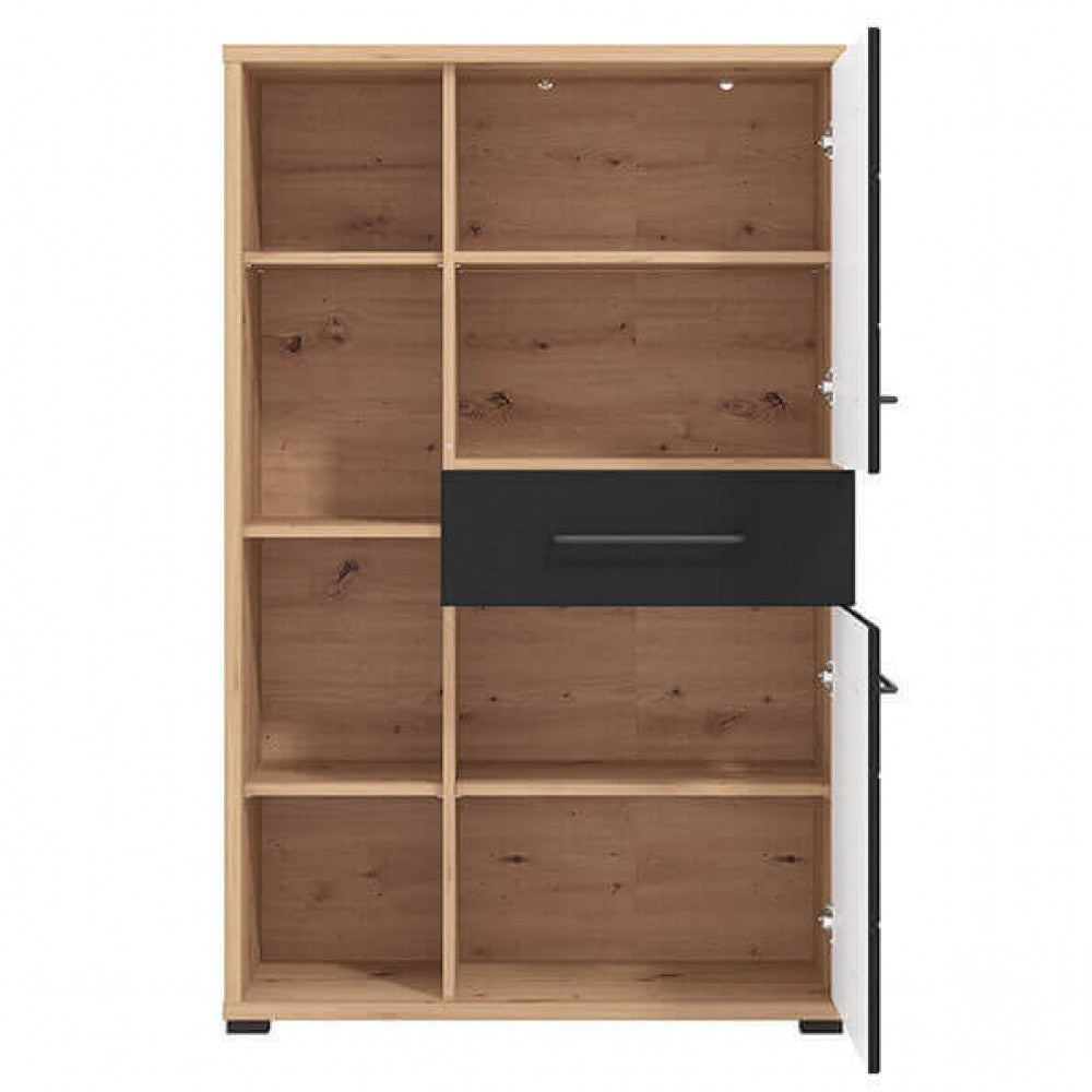 VETRINA LUSITANIA ROVERE ARTIGIANO E NERO