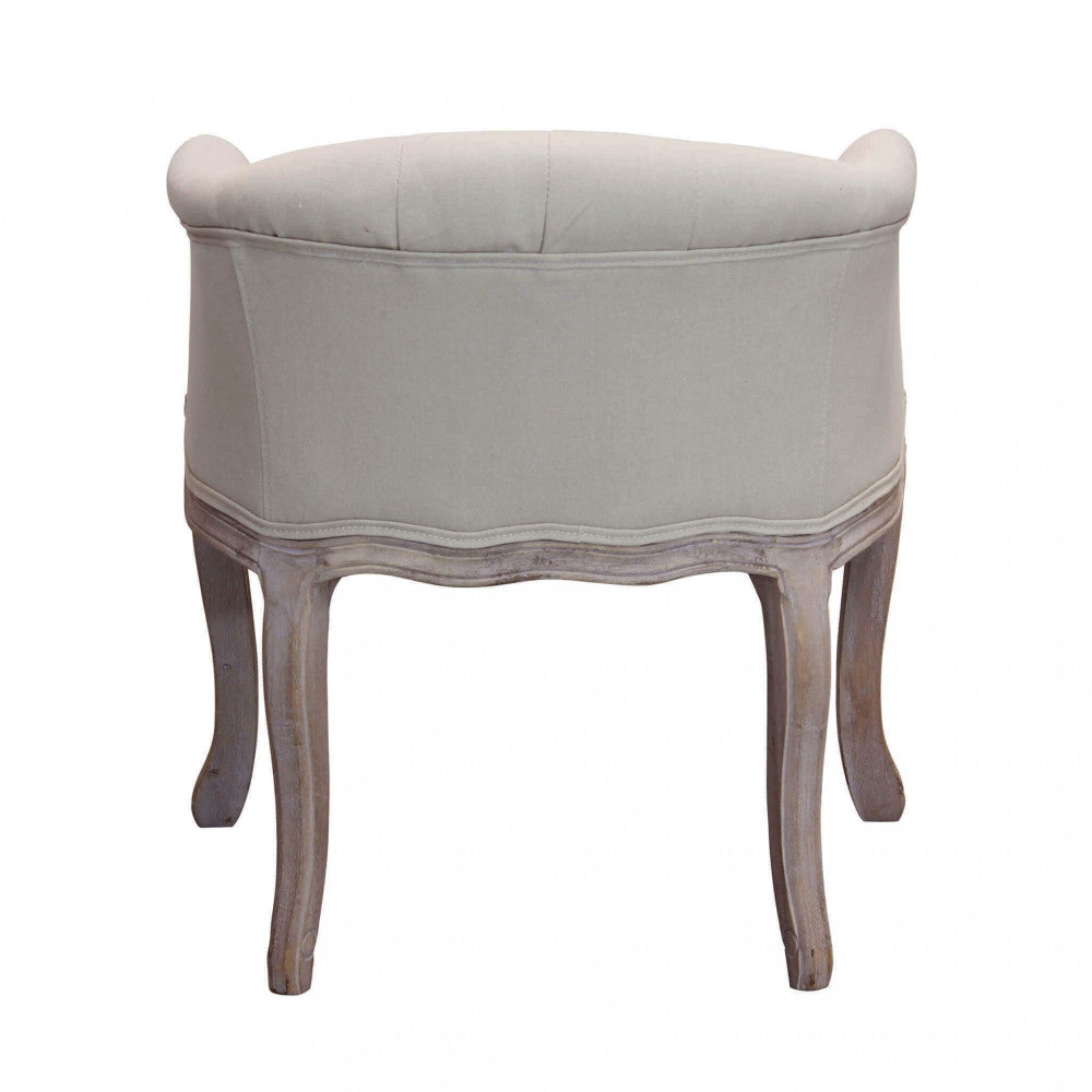 POLTRONA COREEN IN TESSUTO BEIGE