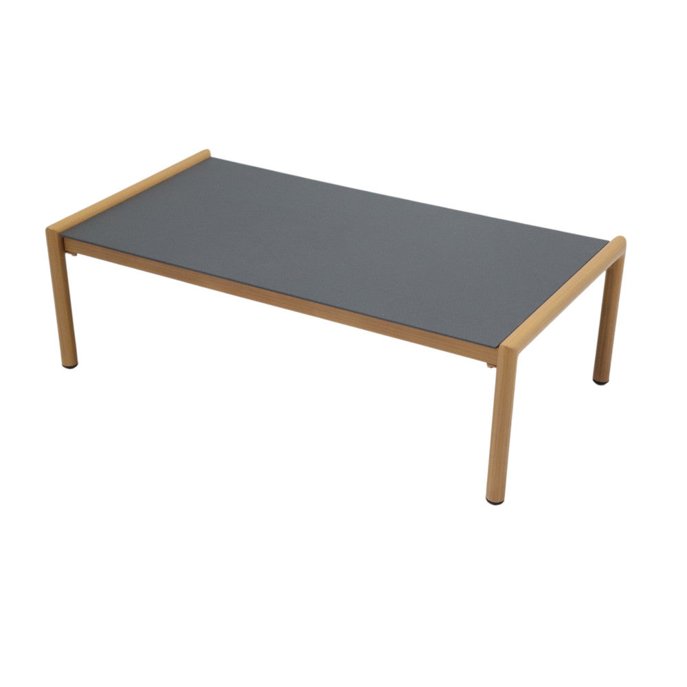 Salotto Tandil 4 Posti in Alluminio Effetto Legno con Cuscini - AT804319-NAT - foto 6