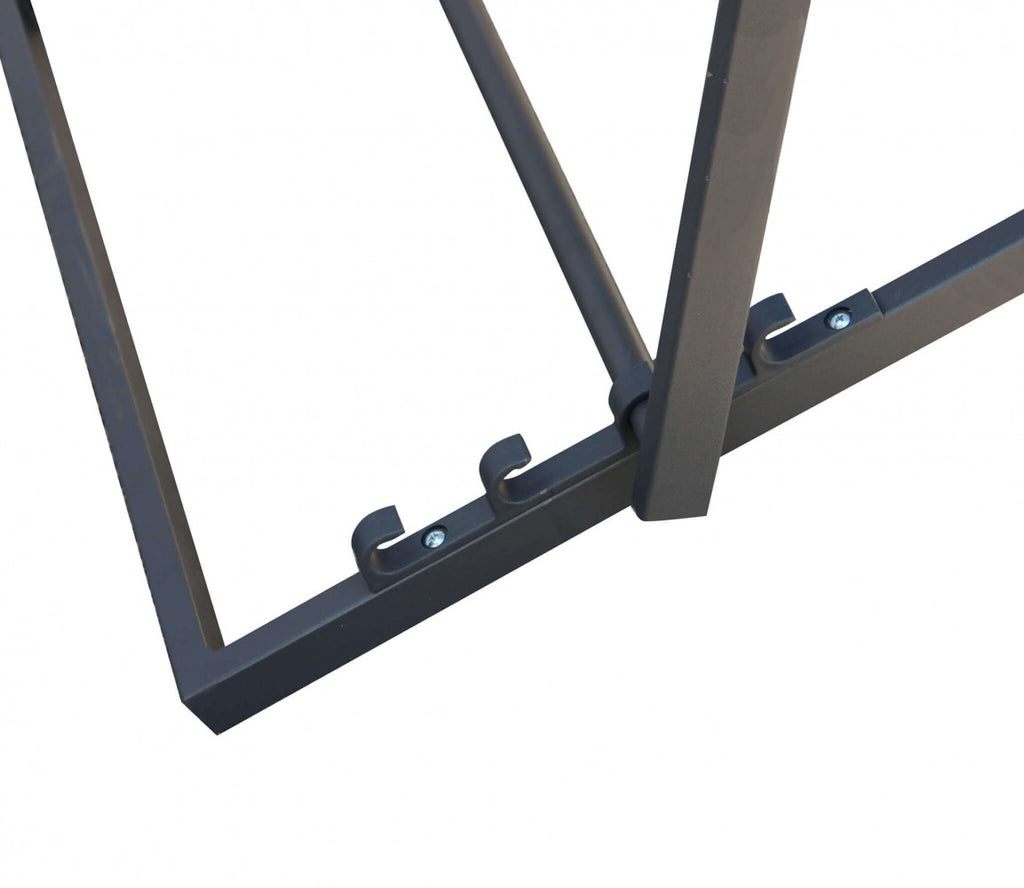 Sdraio da Esterno Avana color antracite in acciaio verniciato e textilene.