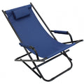 Sdraio Dondolo in metallo con seduta ergonomica e funzione a dondolo, ideale per relax in giardino o terrazzo.