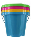 Secchiello squadrato Cosma azzurro, giallo, rosa e verde
