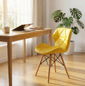 Sedia Cosma Annapolis gialla vista frontale