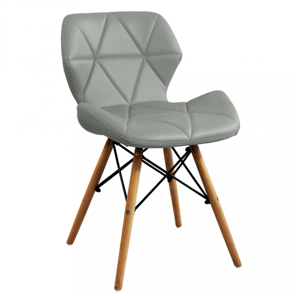 Gambe in legno e metallo sedia moderna