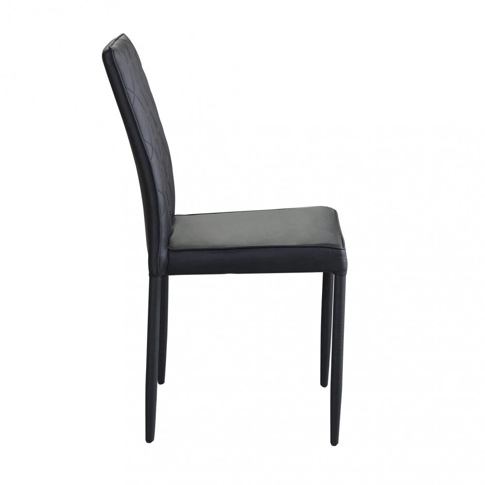 Sedia Blossom moderna da interni, elegante e leggera per sala da pranzo vista laterale