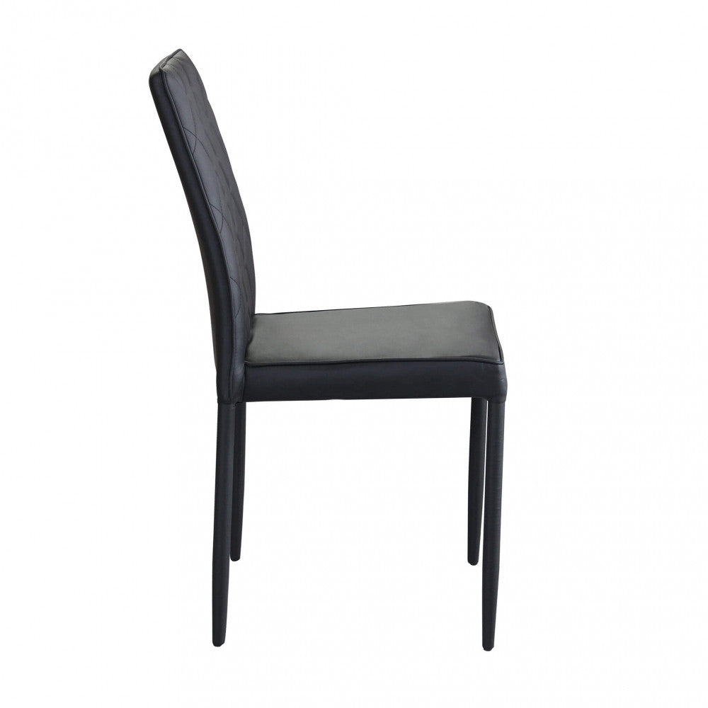 Profilo laterale della sedia Blossom, caratterizzato da linee slanciate e una silhouette ergonomica senza braccioli.
