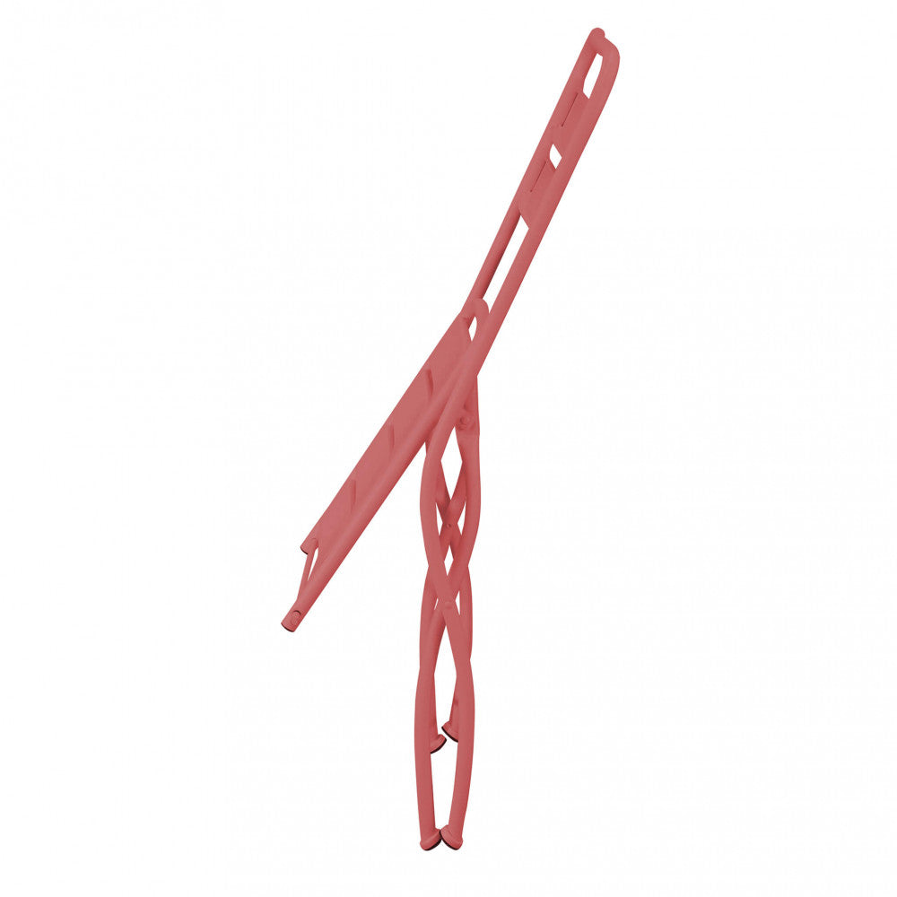 Sedia Bristol pieghevole in metallo con trattamento antiruggine, colore rosso.