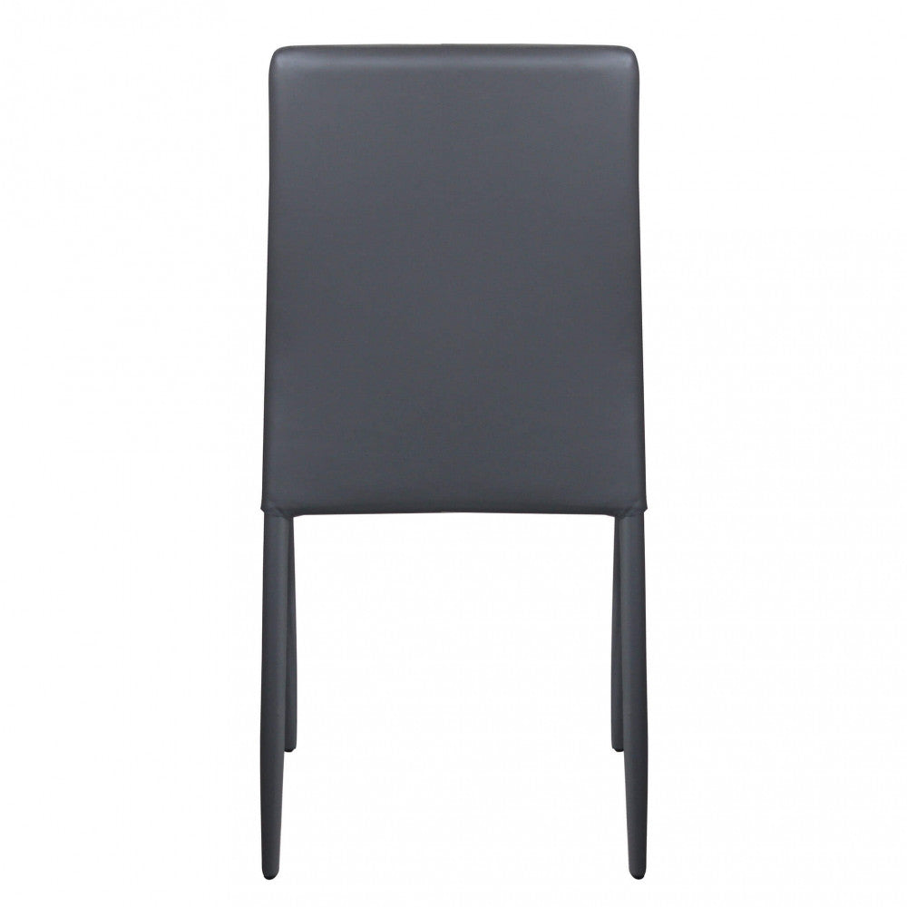 Vista posteriore dritta della sedia Cammie, sottolineando le linee pulite e minimaliste.