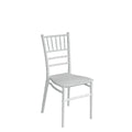 Sedia Chiavarina Bianca in Polipropilene rinforzato con Fibra di Vetro, impilabile, design classico per eventi.