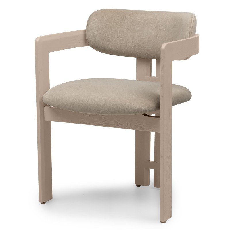 Sedia da pranzo Narel beige con struttura in frassino - NN-NAR-UPH-CHA-BEI-418 - foto 3