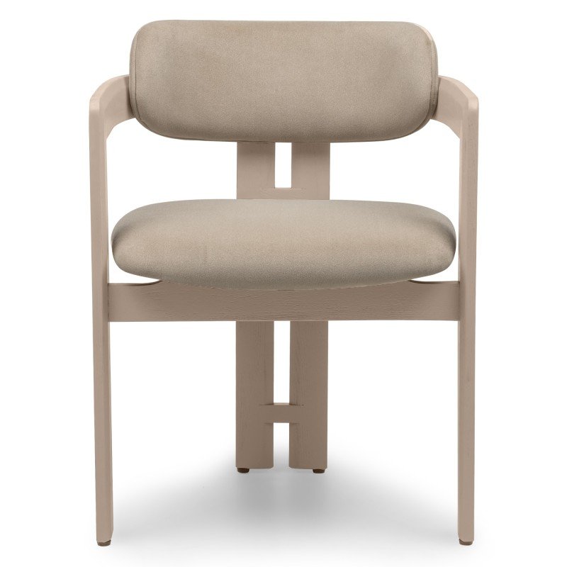 Sedia da pranzo Narel beige con struttura in frassino - NN-NAR-UPH-CHA-BEI-418 - foto 5
