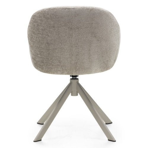 Sedia girevole Otello II beige con braccioli - NN-OTE-UPH-CHA-CRE-315 - foto 6