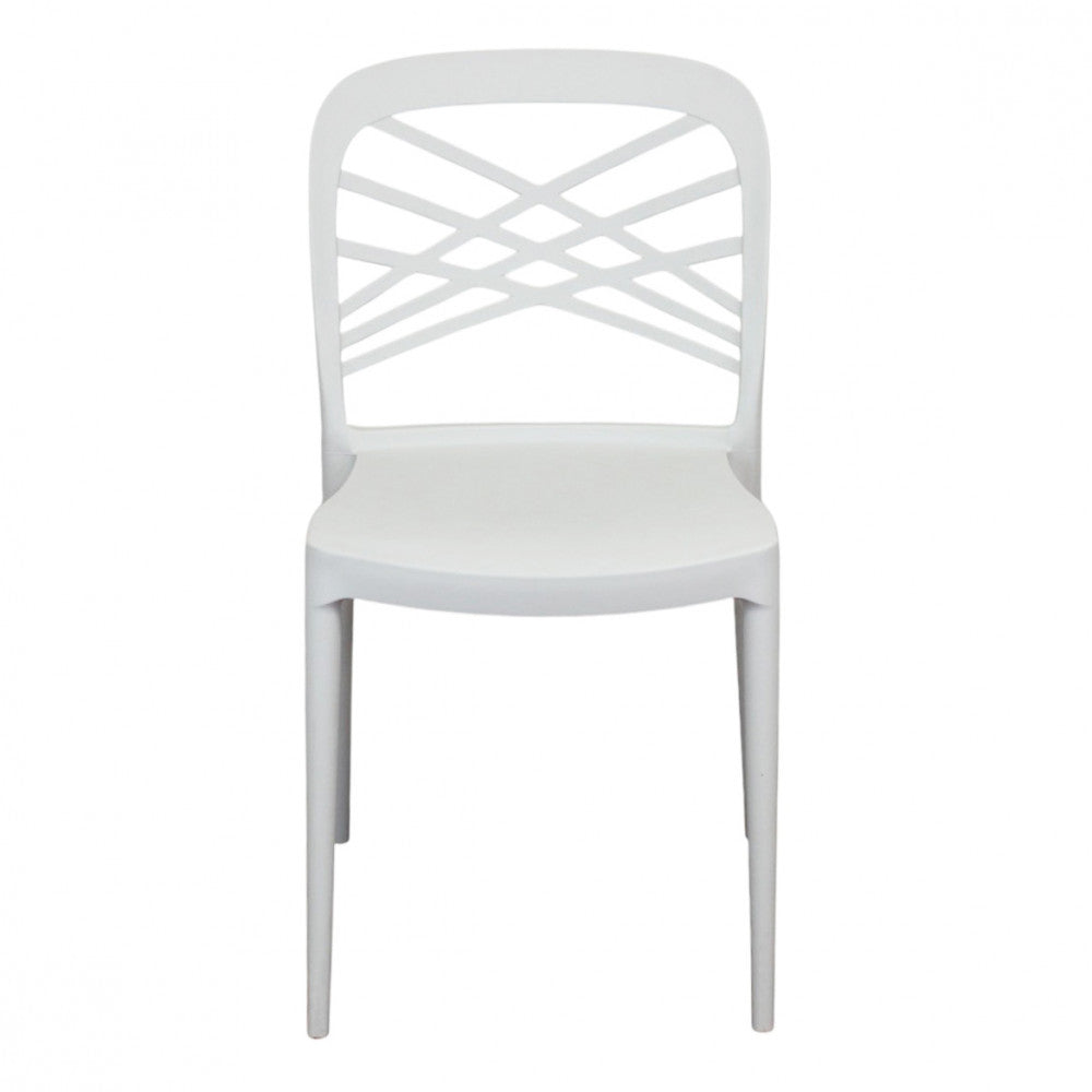 Sedia Harmonie Impilabile in Polipropilene Bianco - HF807368-BIAN - foto 7