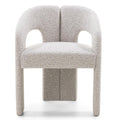 Sedia imbottita Joel grigio beige con braccioli - NN-JOE-UPH-CHA-LIGGRE-170