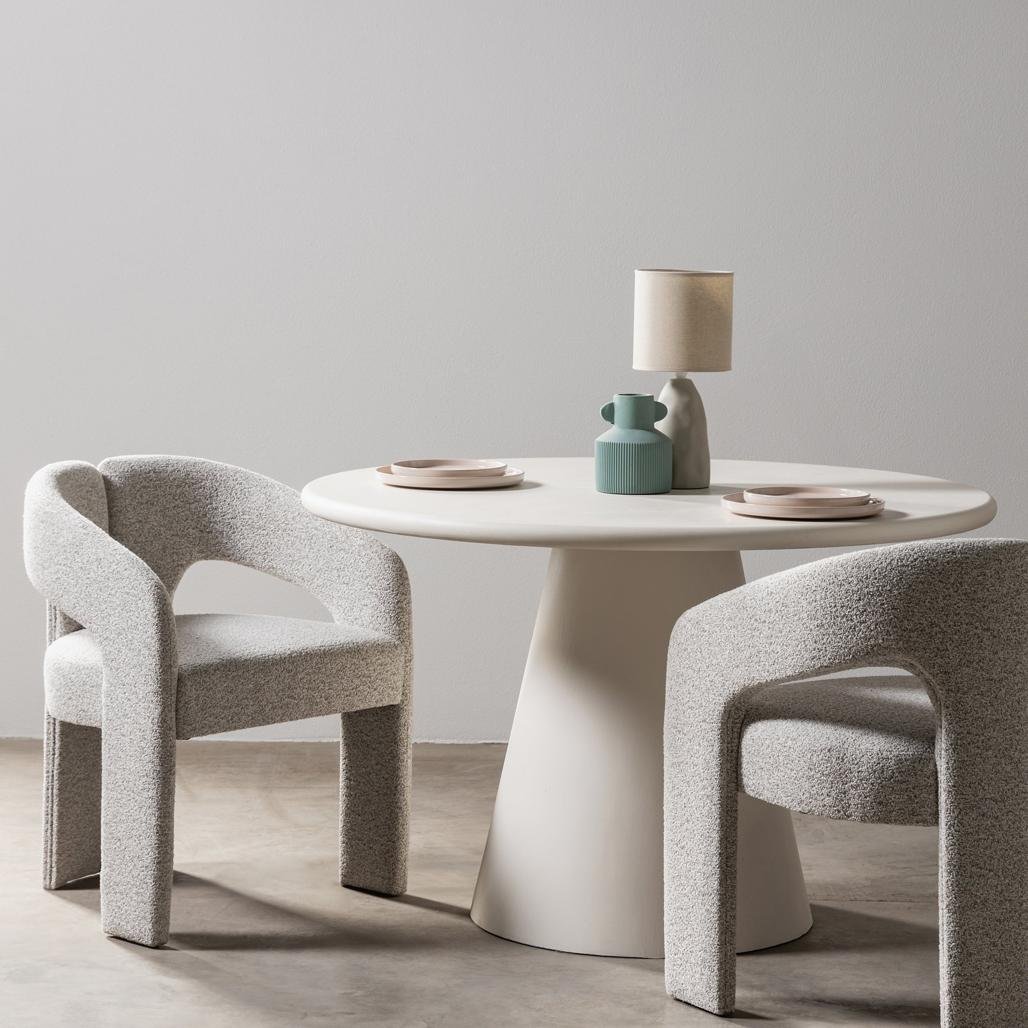Sedia imbottita Joel grigio beige con braccioli - NN-JOE-UPH-CHA-LIGGRE-170 - foto 2