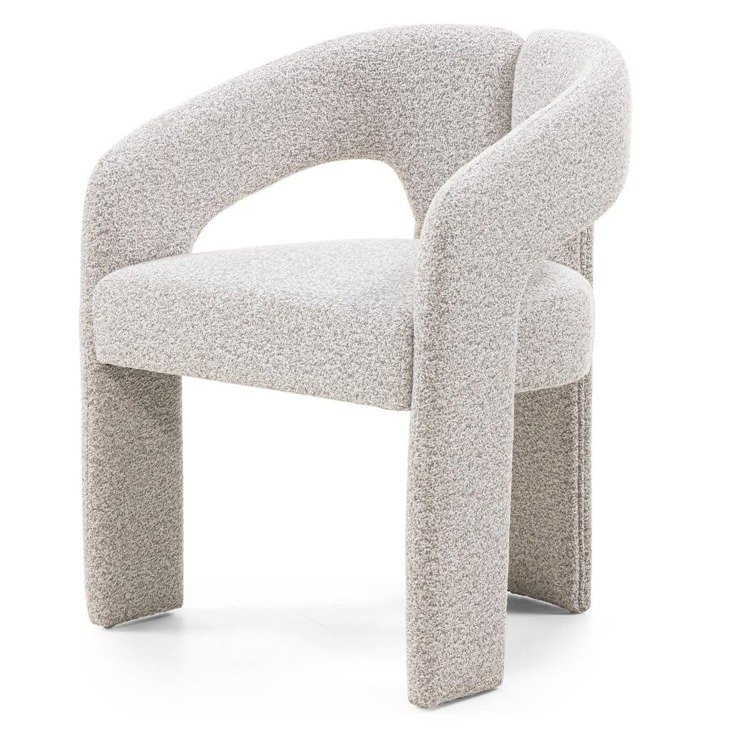 Sedia imbottita Joel grigio beige con braccioli - NN-JOE-UPH-CHA-LIGGRE-170 - foto 3