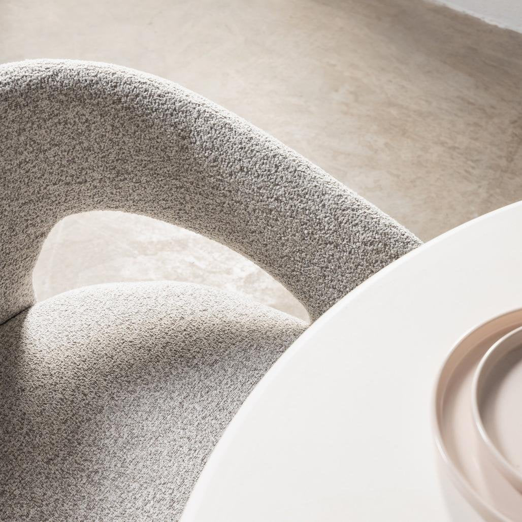 Sedia imbottita Joel grigio beige con braccioli - NN-JOE-UPH-CHA-LIGGRE-170 - foto 9