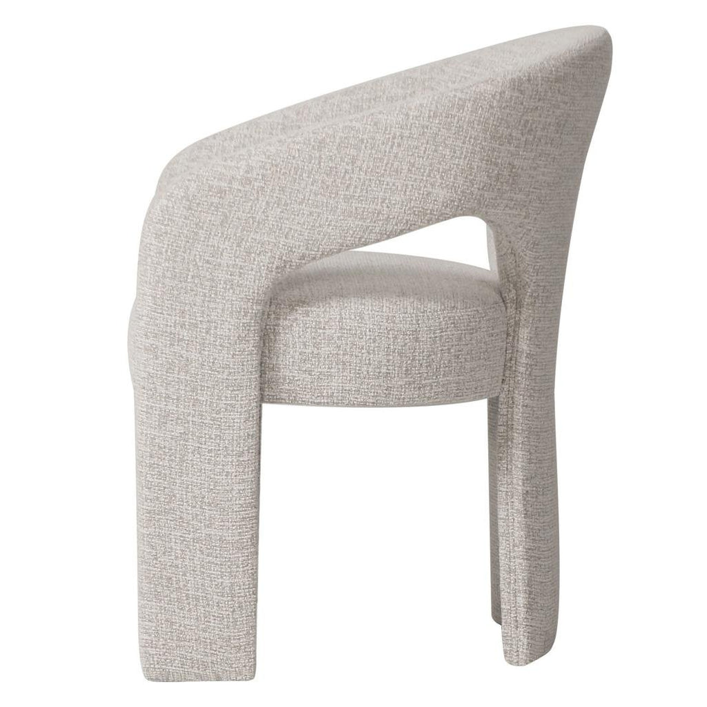 Sedia imbottita Naurine beige crema con braccioli - NN-NAU-UPH-CHA-BEI-350 - foto 4