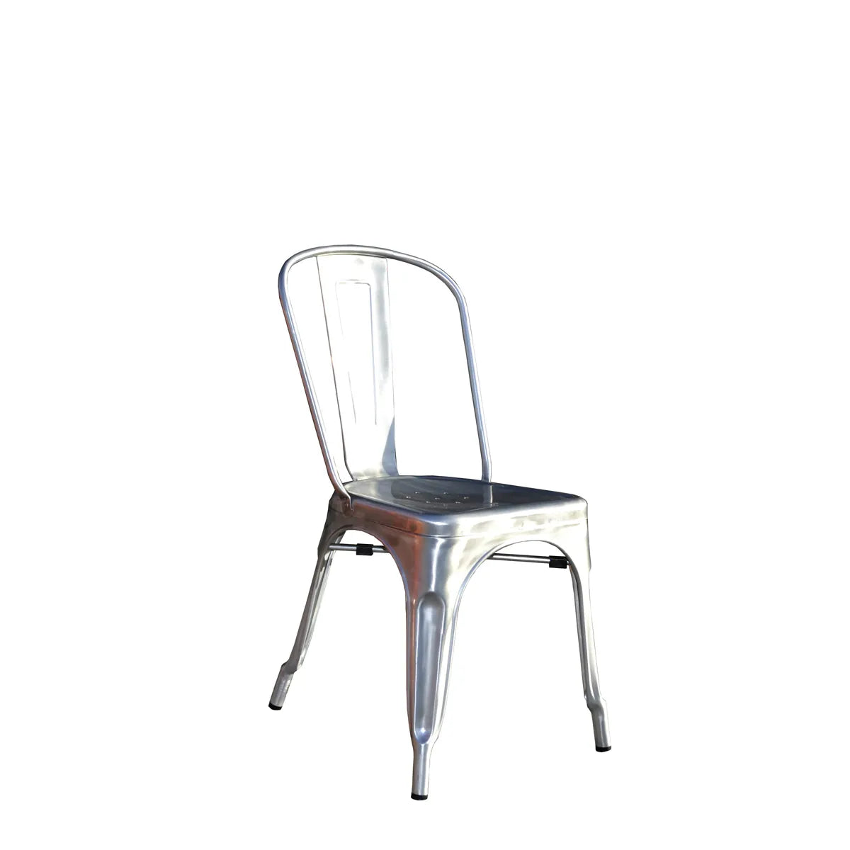 Sedia in Lamiera CC36G Silver galvanizzata, impilabile, robusta e ideale per ristoranti e ambienti contract.