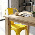 Sedia Lola in Metallo Giallo Senape - HF807334