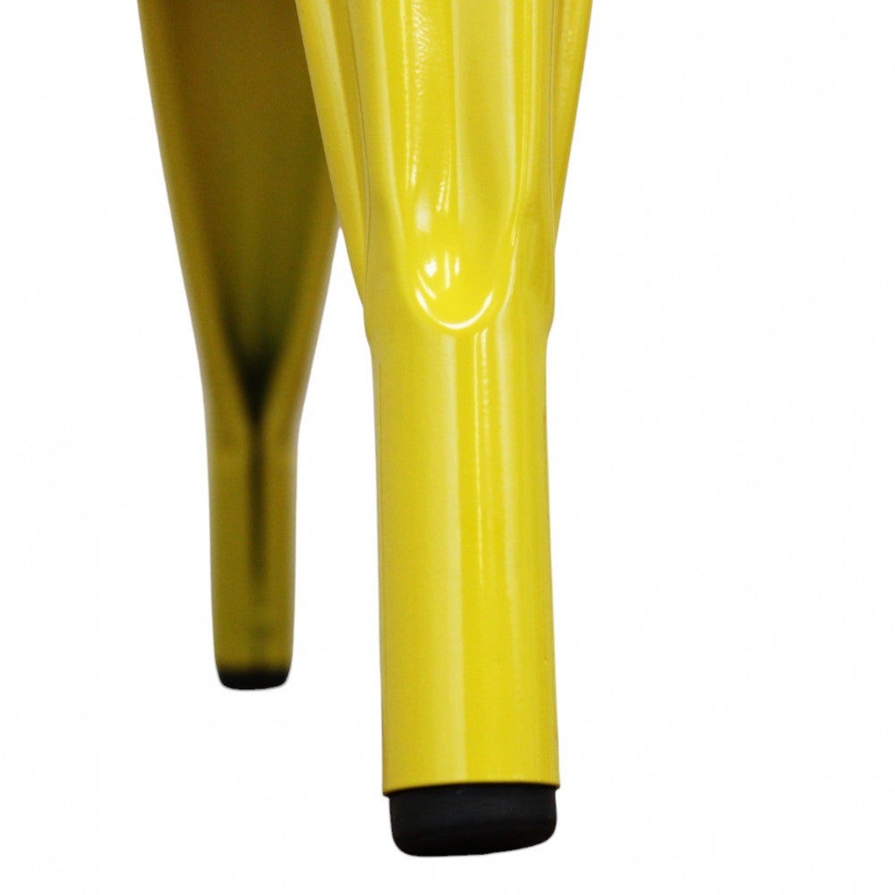 Sedia Lola in Metallo Giallo Senape - HF807334 - foto 6