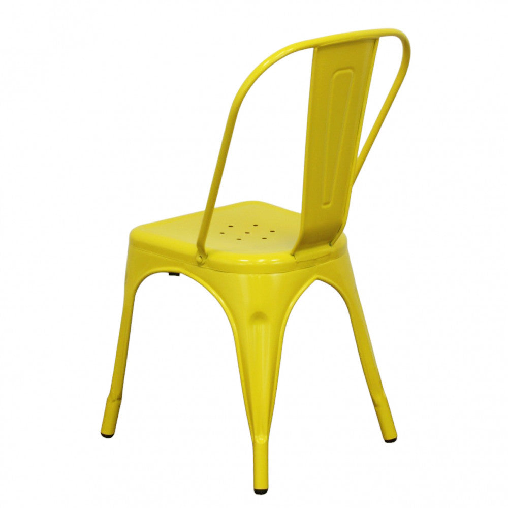 Sedia Lola in Metallo Giallo Senape - HF807334 - foto 9