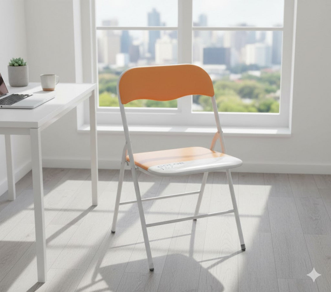 Sedia Cosma Slim Arancio in ambiente moderno