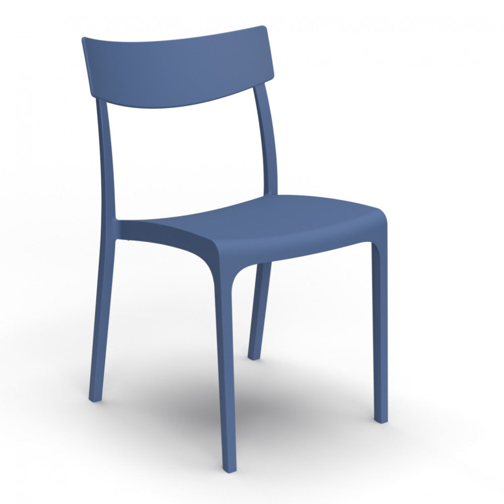 Sedia Provence in Polipropilene Blu - HF807378-BLU
