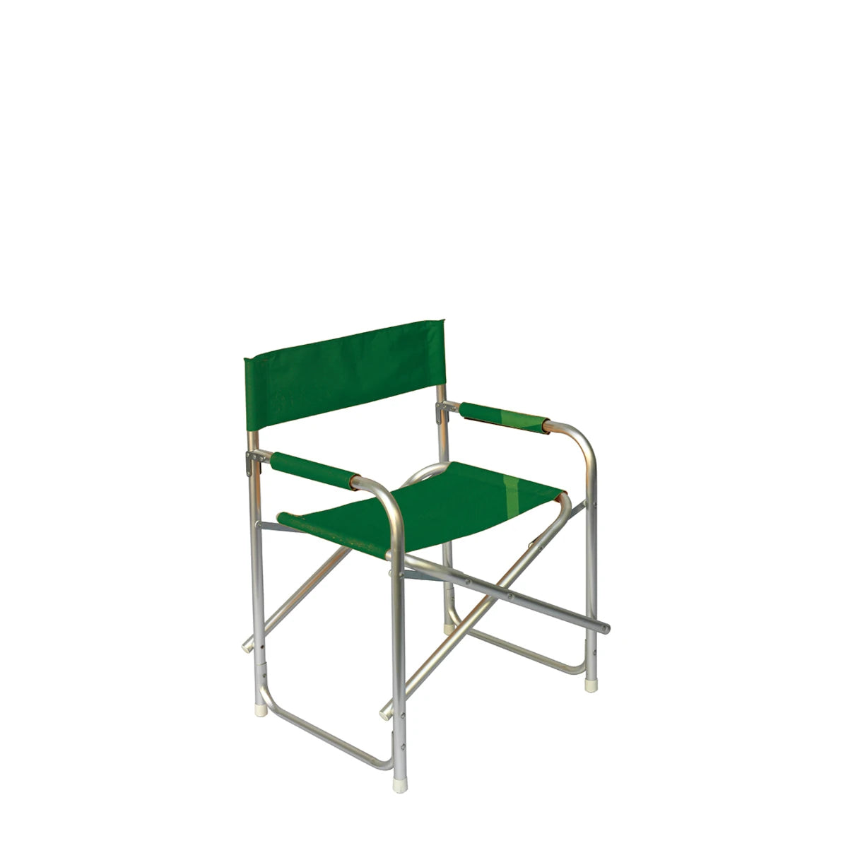 Sedia Regista Pieghevole Verde con struttura in Alluminio e telo in Poliestere, ideale per esterni.