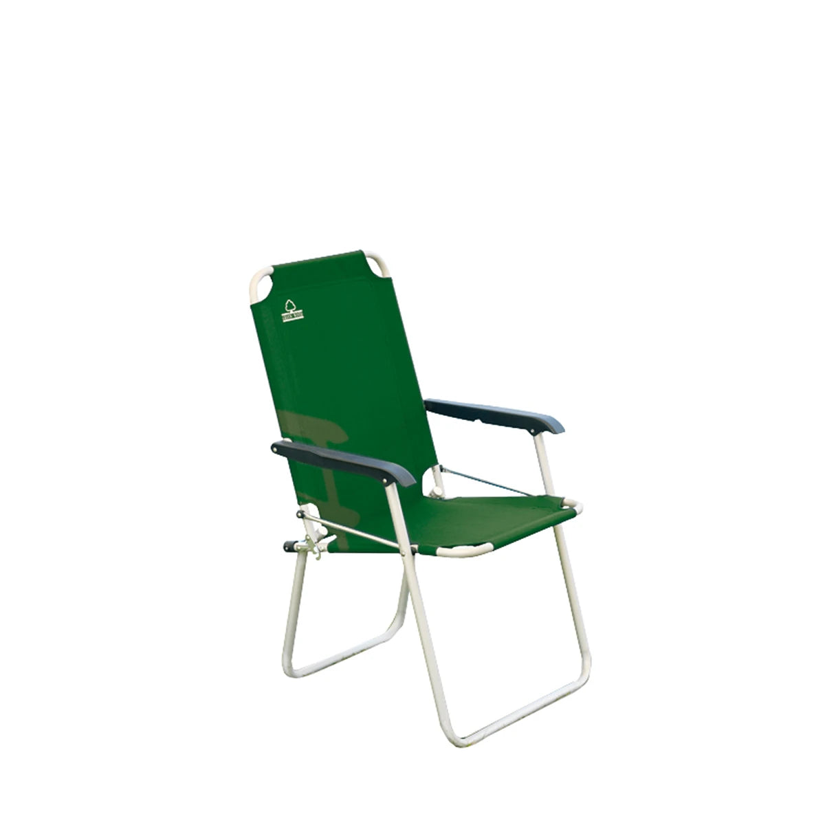Sedia Relax Verde pieghevole con struttura in alluminio, design elegante per giardino e balcone.