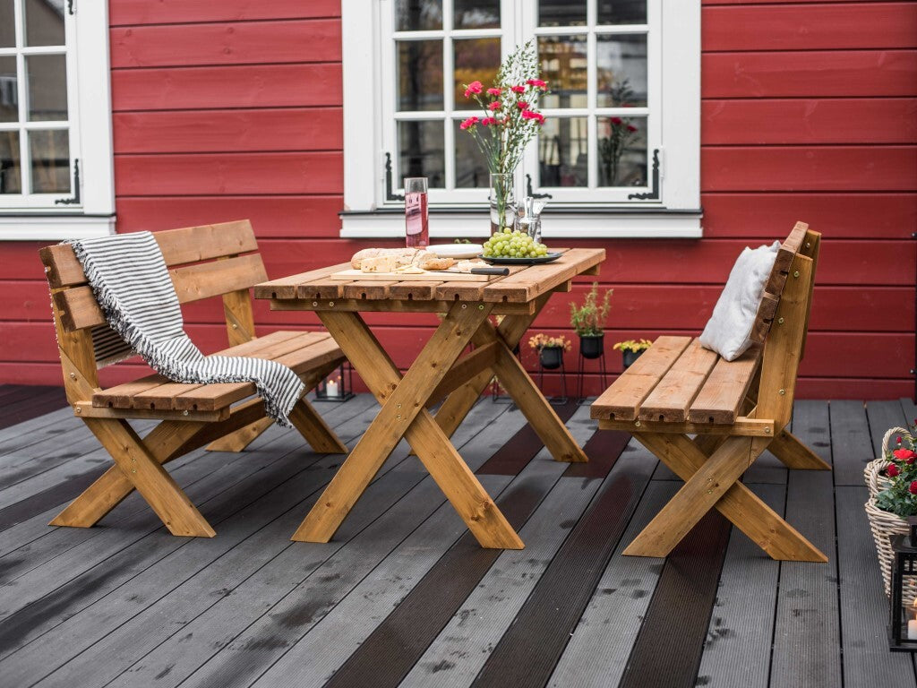 Set Atene Esterni da Vivere in legno di pino