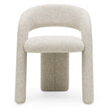 Set da 2 poltroncine Lise beige e crema dalle forme tonde - NN-LIS-UPH-ARM-LIGBEI-688