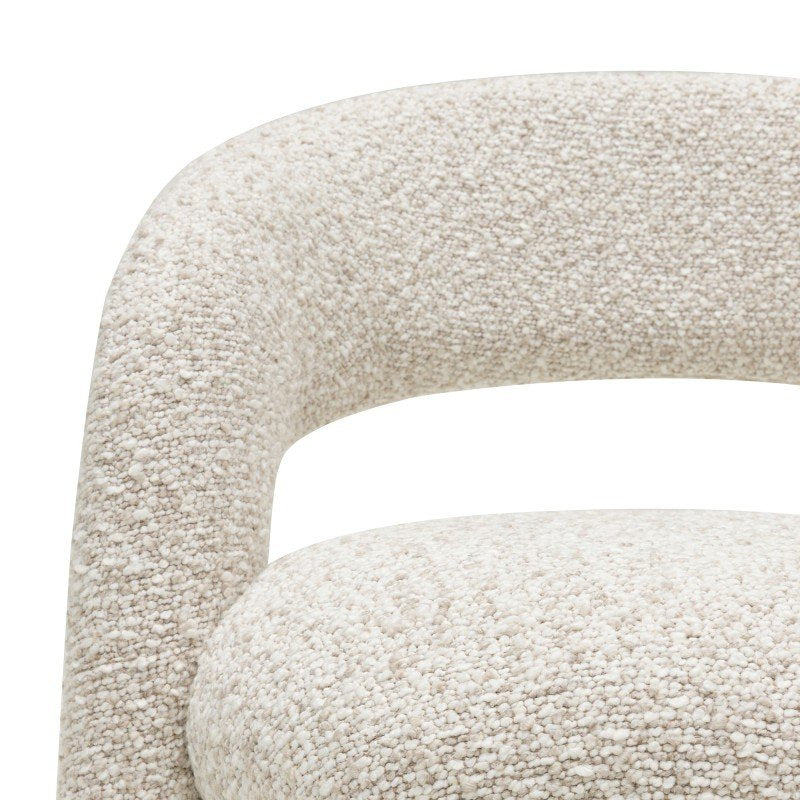 Set da 2 poltroncine Lise beige e crema dalle forme tonde - NN-LIS-UPH-ARM-LIGBEI-688 - foto 4