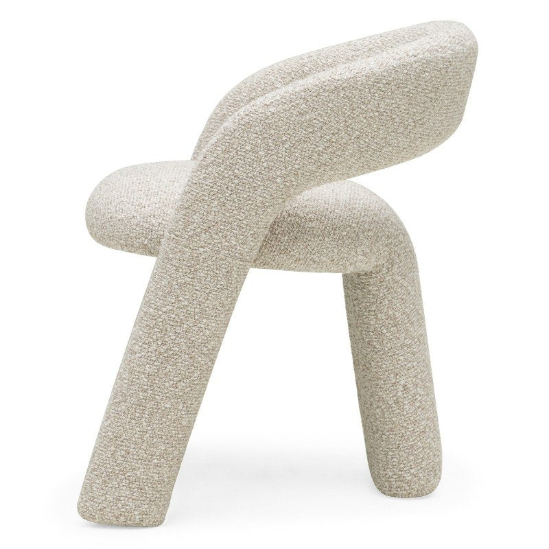 Set da 2 poltroncine Lise beige e crema dalle forme tonde - NN-LIS-UPH-ARM-LIGBEI-688 - foto 5