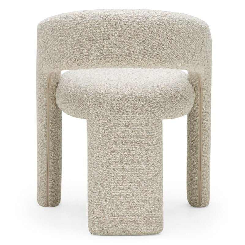 Set da 2 poltroncine Lise beige e crema dalle forme tonde - NN-LIS-UPH-ARM-LIGBEI-688 - foto 6