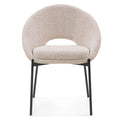 Set da 2 sedie Dean beige con gambe nere - NN-DEA-UPH-CHA-BEI-151