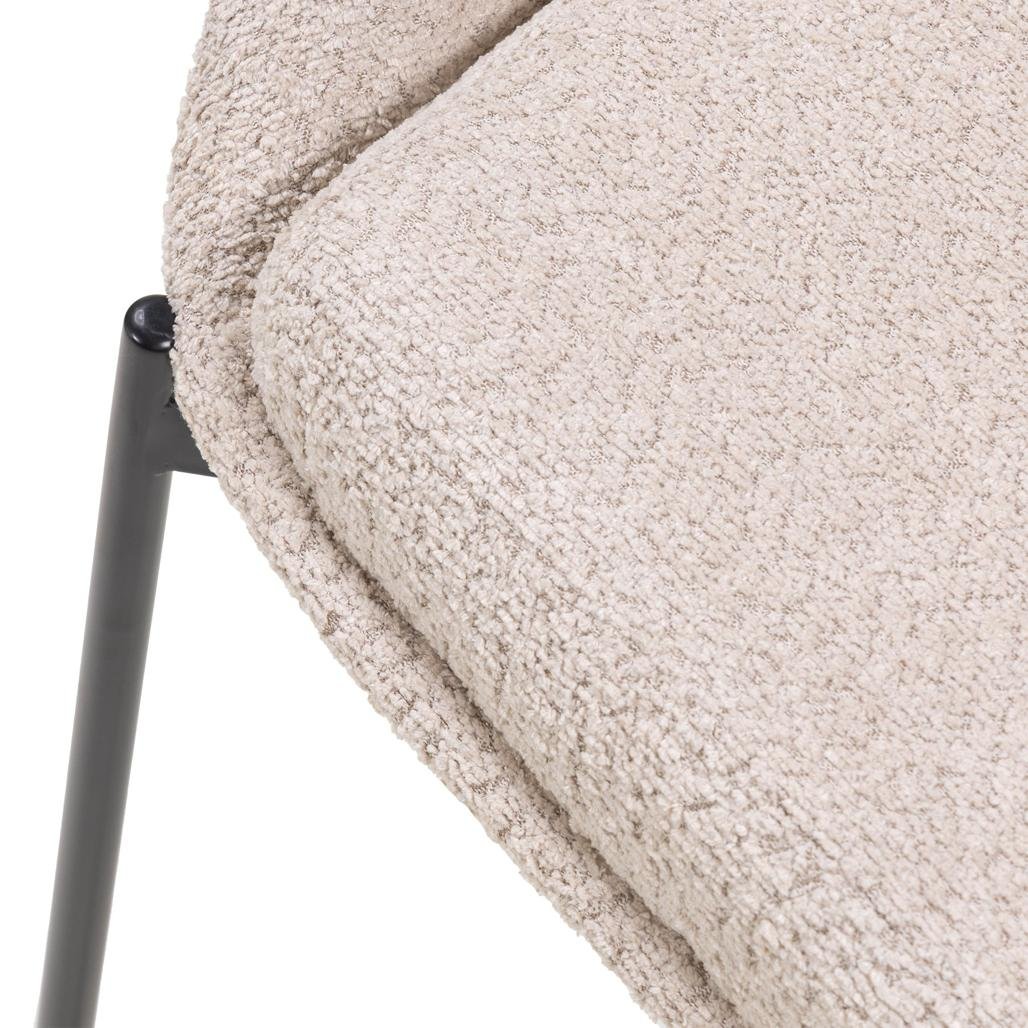 Set da 2 sedie Dean beige con gambe nere - NN-DEA-UPH-CHA-BEI-151 - foto 2