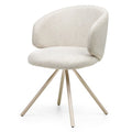 Set da 2 sedie girevoli Perla beige - NN-PER-UPH-CHA-BEI-395
