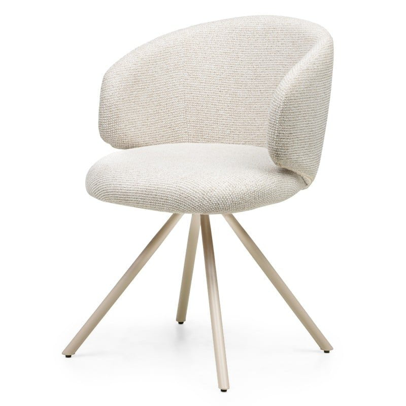 Set da 2 sedie girevoli Perla beige - NN-PER-UPH-CHA-BEI-395