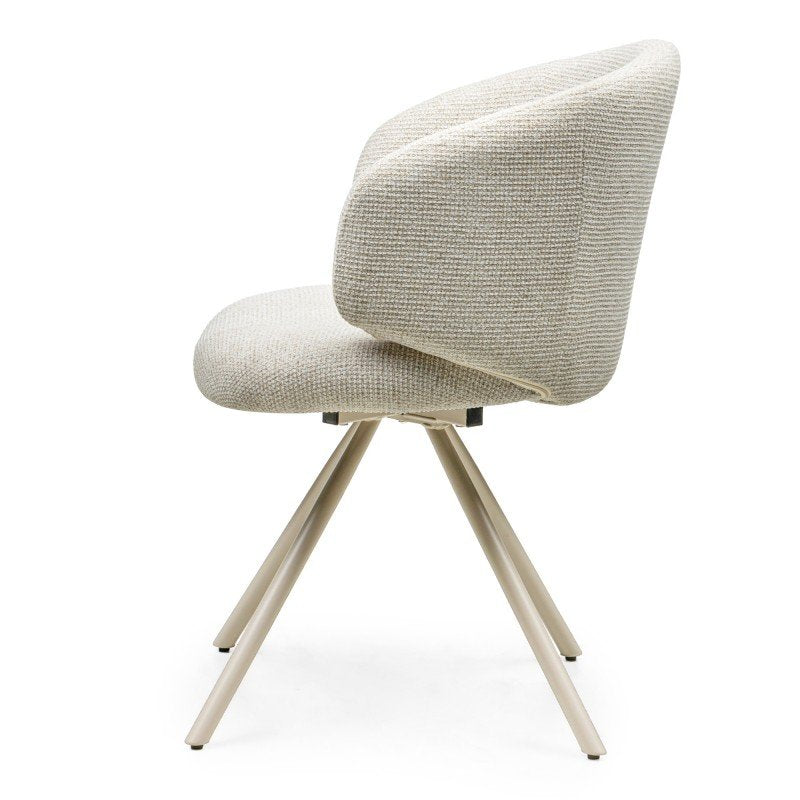 Set da 2 sedie girevoli Perla beige - NN-PER-UPH-CHA-BEI-395 - foto 5