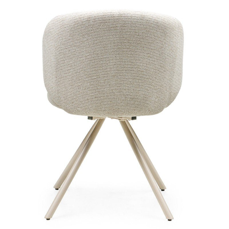 Set da 2 sedie girevoli Perla beige - NN-PER-UPH-CHA-BEI-395 - foto 6