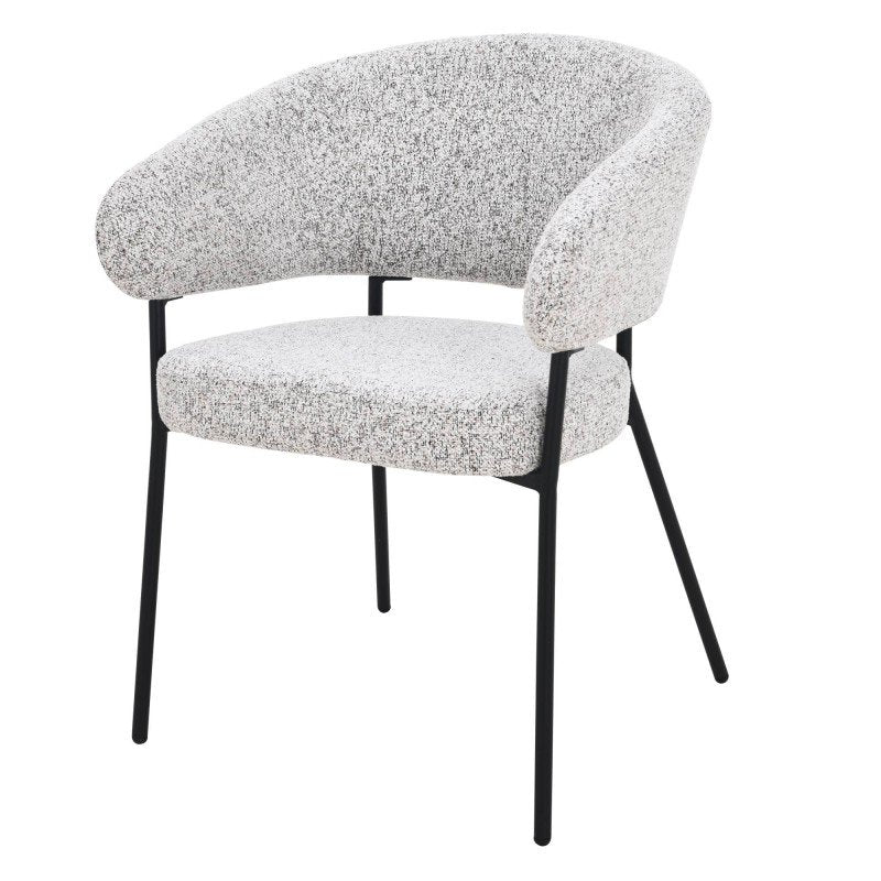 Set da 2 sedie imbottite Amul beige con gambe nere - NN-AMU-UPH-CHA-LIGGRE-476