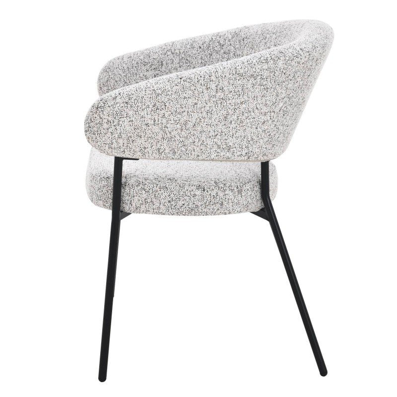 Set da 2 sedie imbottite Amul beige con gambe nere - NN-AMU-UPH-CHA-LIGGRE-476 - foto 6