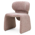 Set da 2 sedie imbottite Bizza melange beige e bordeaux - NN-BIZ-UPH-CHA-BOR-658