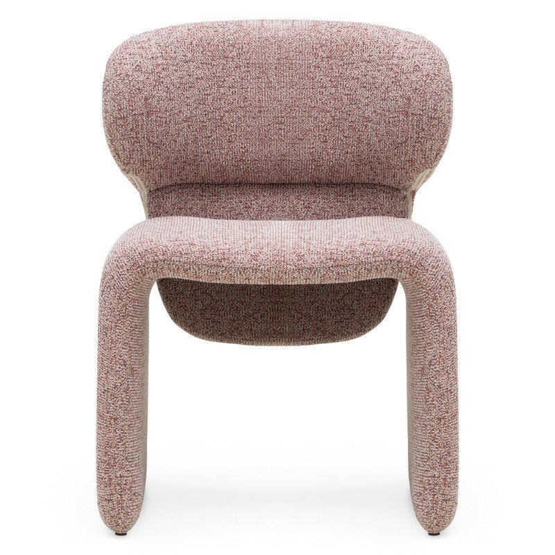Set da 2 sedie imbottite Bizza melange beige e bordeaux - NN-BIZ-UPH-CHA-BOR-658 - foto 2