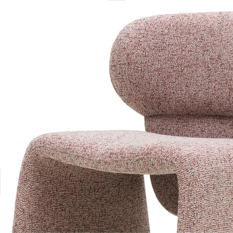 Set da 2 sedie imbottite Bizza melange beige e bordeaux - NN-BIZ-UPH-CHA-BOR-658 - foto 3