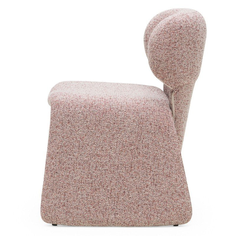 Set da 2 sedie imbottite Bizza melange beige e bordeaux - NN-BIZ-UPH-CHA-BOR-658 - foto 4