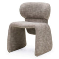 Set da 2 sedie imbottite Bizza melange marrone - NN-BIZ-UPH-CHA-LIGBRO-659
