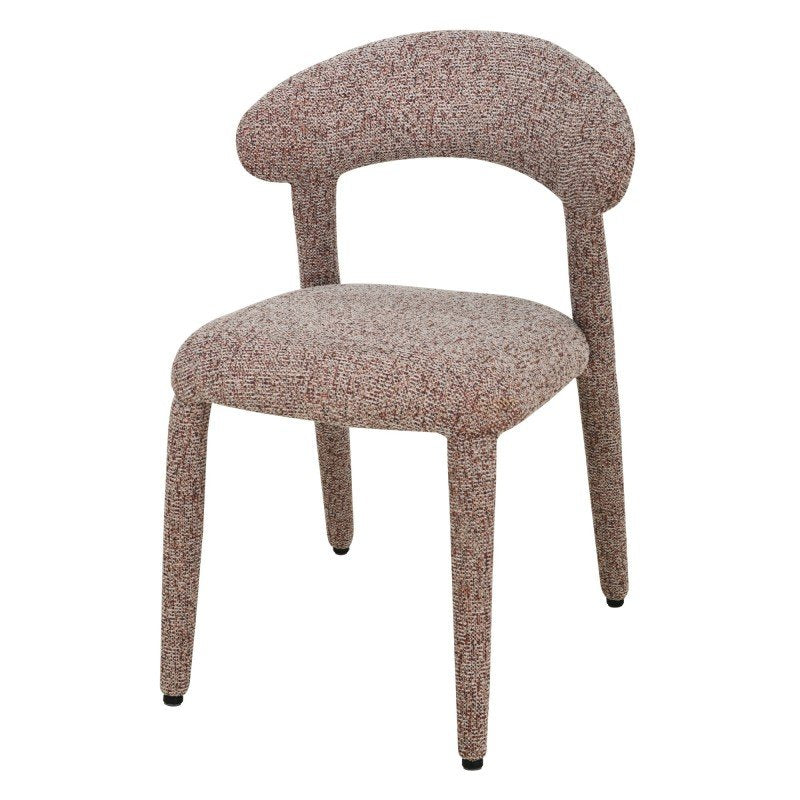 Set da 2 sedie imbottite Irokih melange beige e rosso - NN-IRO-UPH-CHA-BEI-474