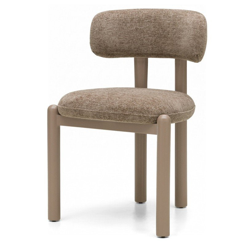 Set da 2 sedie imbottite Lanol marroni con gambe beige - NN-LAN-UPH-CHA-LIGBEI-654